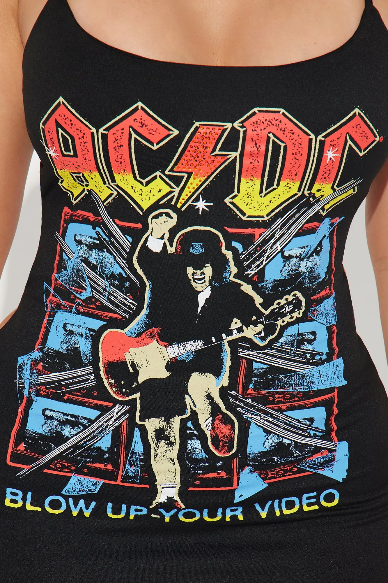 ACDC Electric Mini Dress - Black