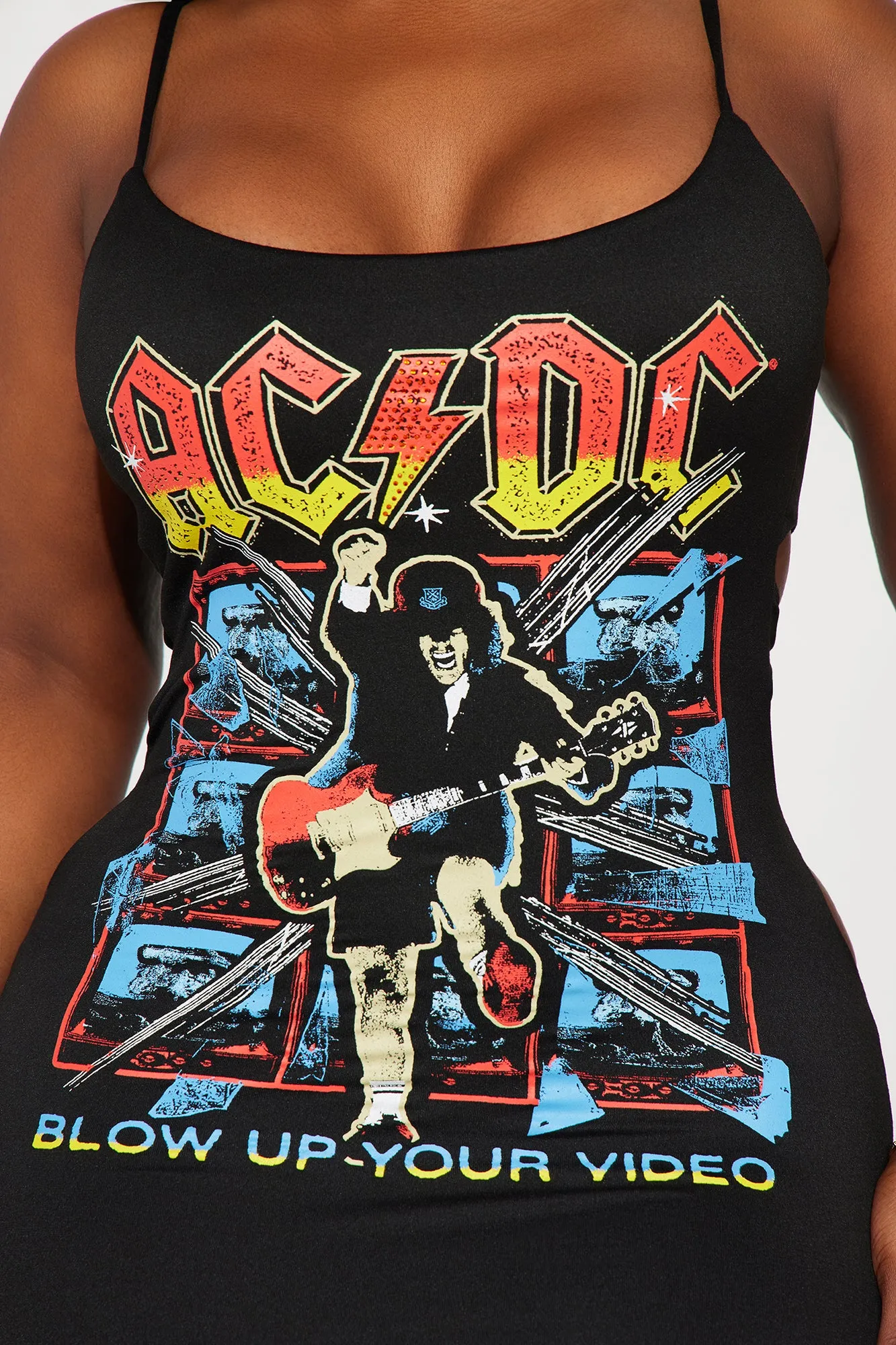 ACDC Electric Mini Dress - Black