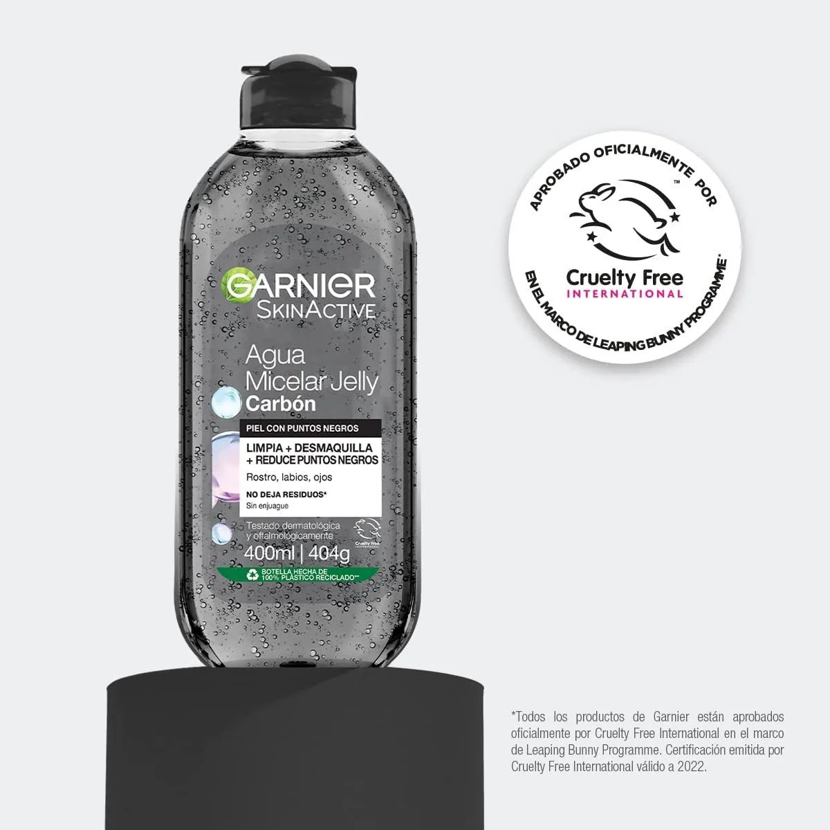 AGUA MICELAR CHARCOAL 400ML - GARNIER SKIN ACTIVE