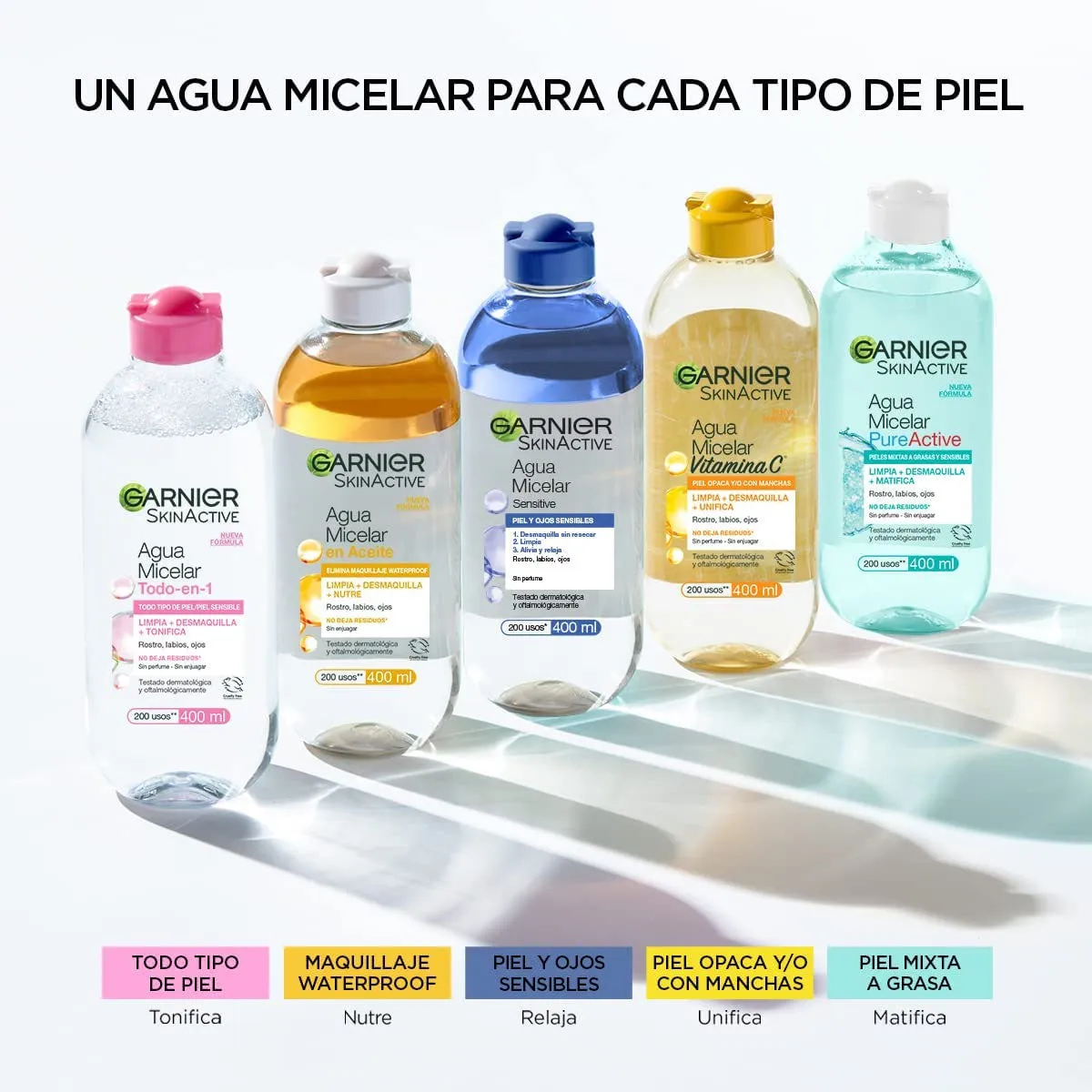 AGUA MICELAR CHARCOAL 400ML - GARNIER SKIN ACTIVE