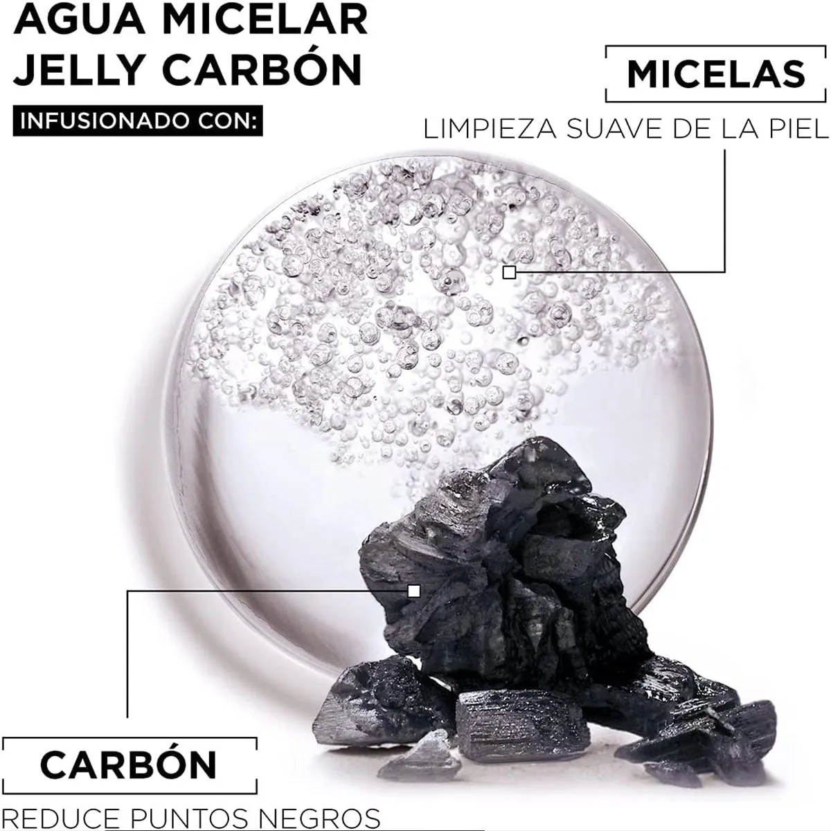 AGUA MICELAR CHARCOAL 400ML - GARNIER SKIN ACTIVE
