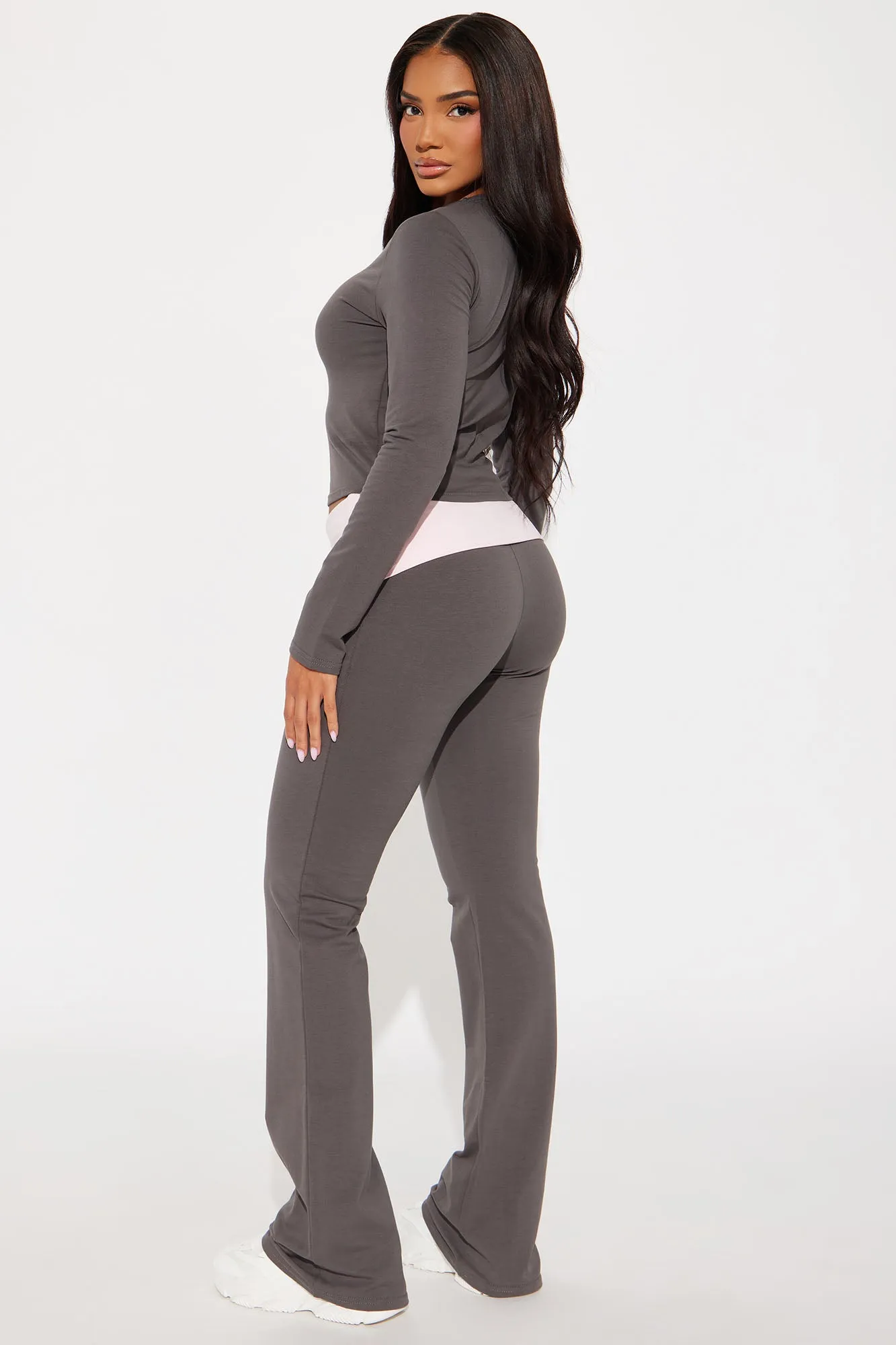Angel Baby Pant Set - Charcoal