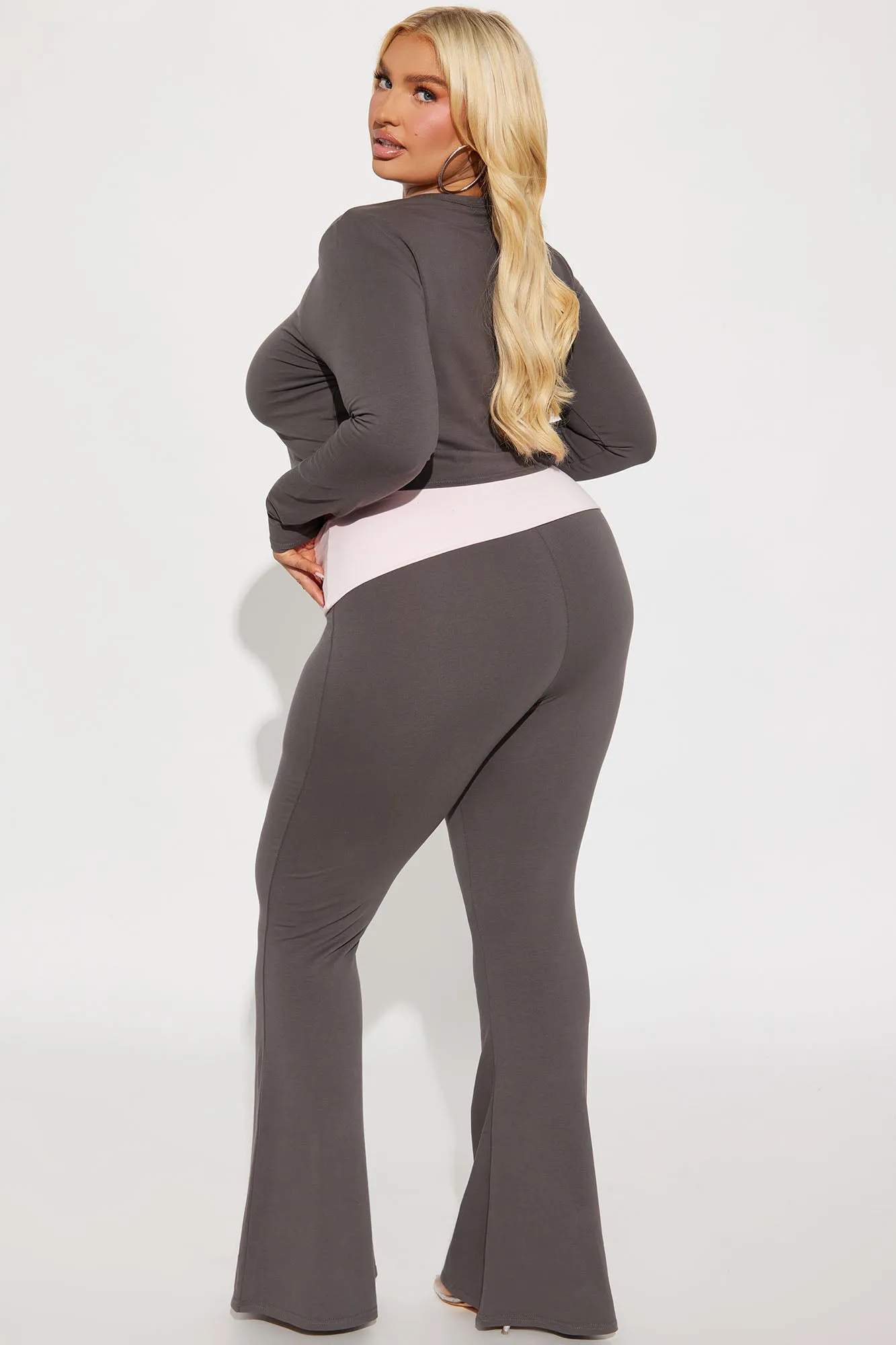 Angel Baby Pant Set - Charcoal