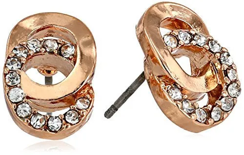 Aretes Con Detalles de Cristales de Anne Klein