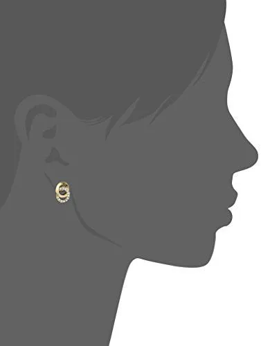 Aretes Con Detalles de Cristales de Anne Klein