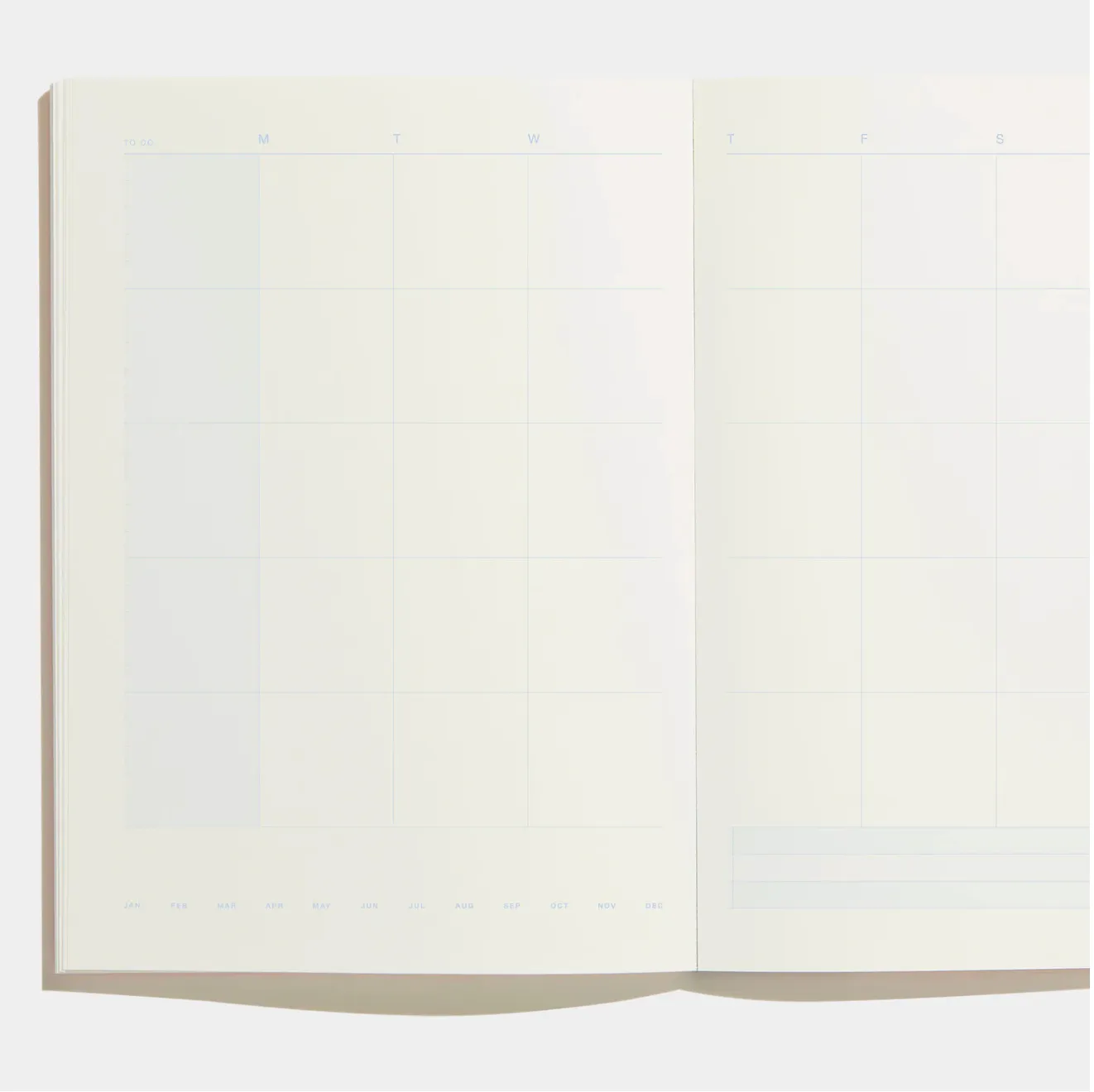 Before Breakfast – One Year Planner Lilac Grey (Monthly   To Do) – Planificador Mensual A5 (19,6 x 14,1 cm)