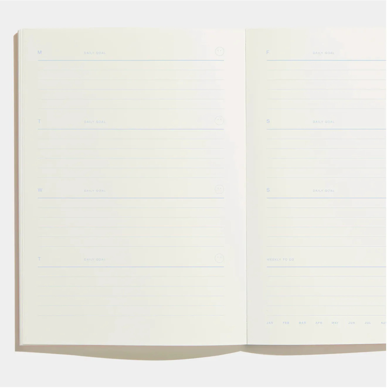 Before Breakfast – One Year Planner Ocean Blue (Weekly   To Do) – Planificador Semanal A5 (19,6 x 14,1 cm)