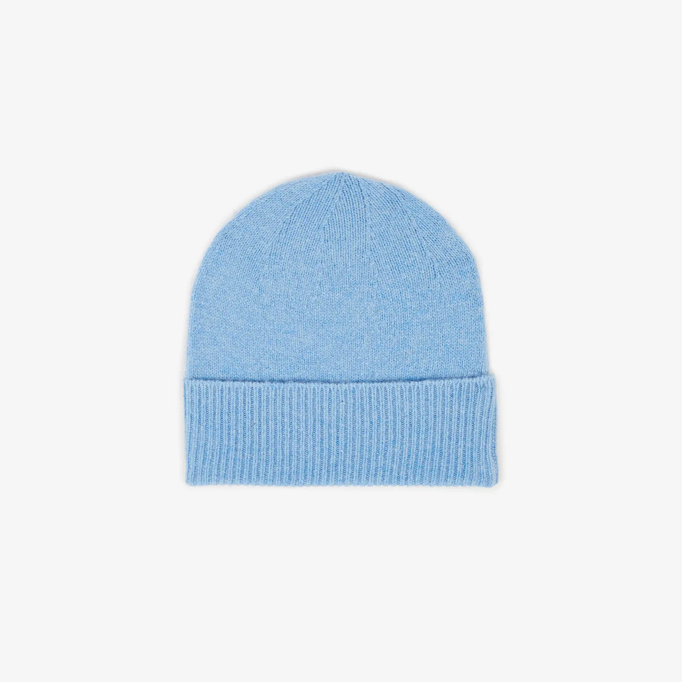 Bonnet en laine uni ciel chiné
