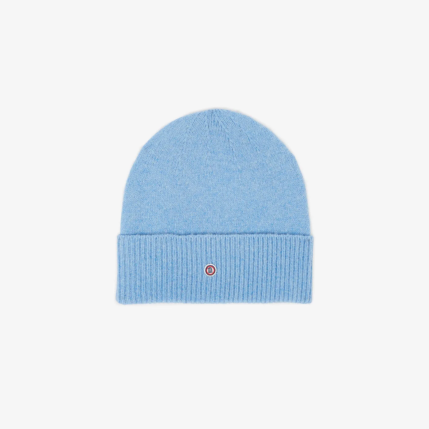 Bonnet en laine uni ciel chiné