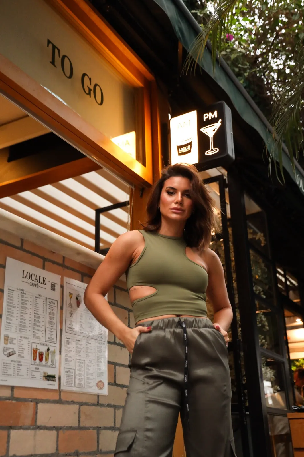 Calça Cargo Carinho - Verde