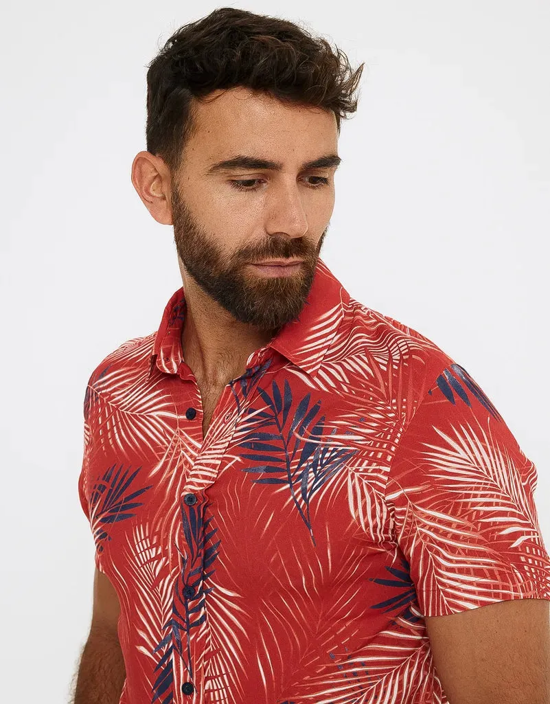 Camisa Manga Corta Tropical - Levin