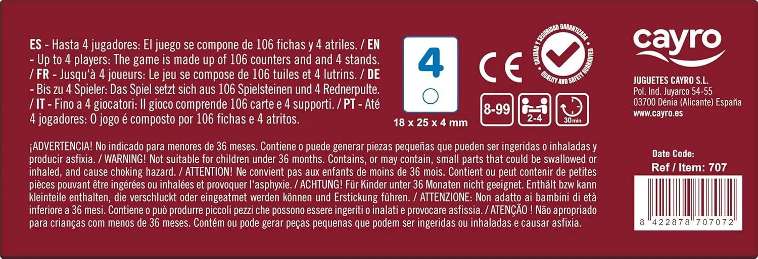 Cayro Rummiclassic en Bolsa Pequeño (707)