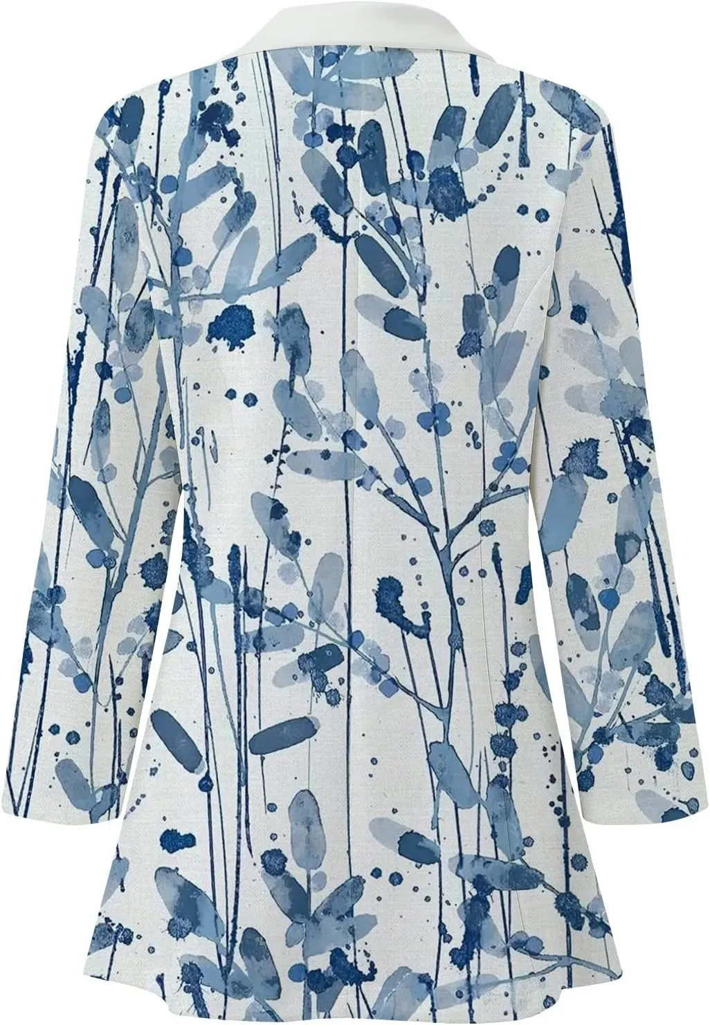 Floral Blazers for Women Long Sleeve Trendy Casual Open Front Printed Dressy Fitted Suit Jackets