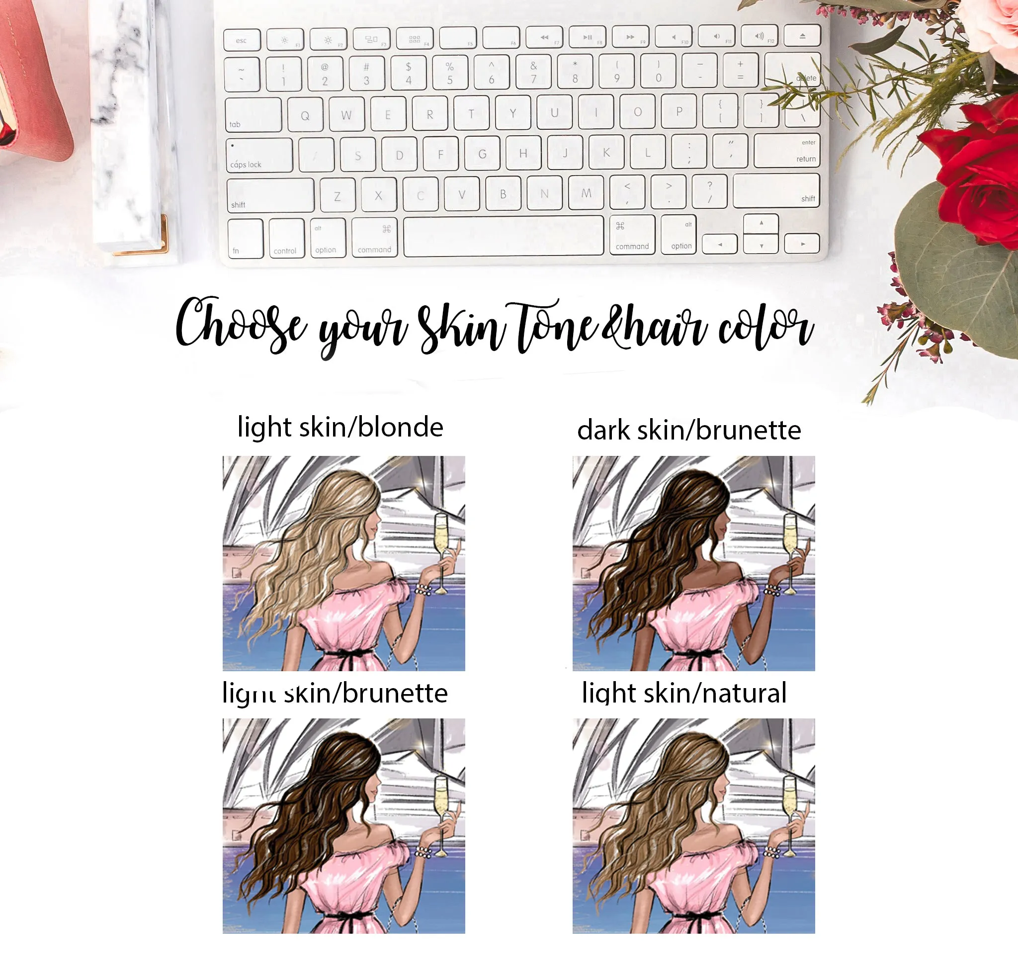 Girl in Sydney art print fashion illustration
