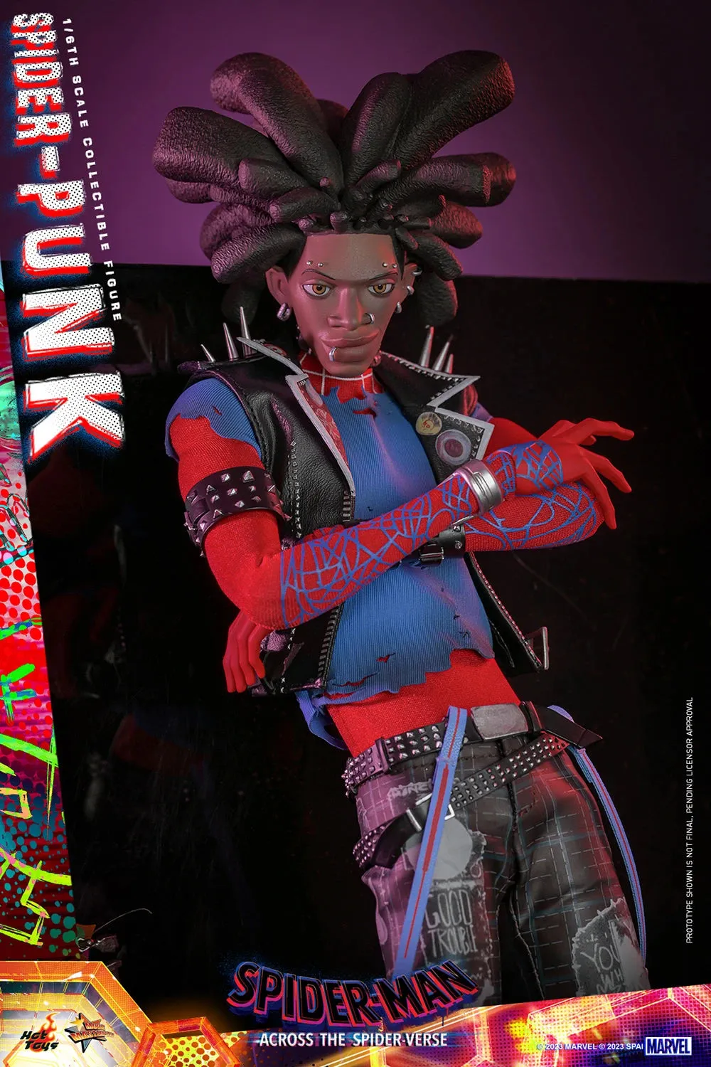 Hot Toys Movie Masterpiece Series: Marvel Spiderman Across The SpiderVerse - Spider Punk Escala 1/6