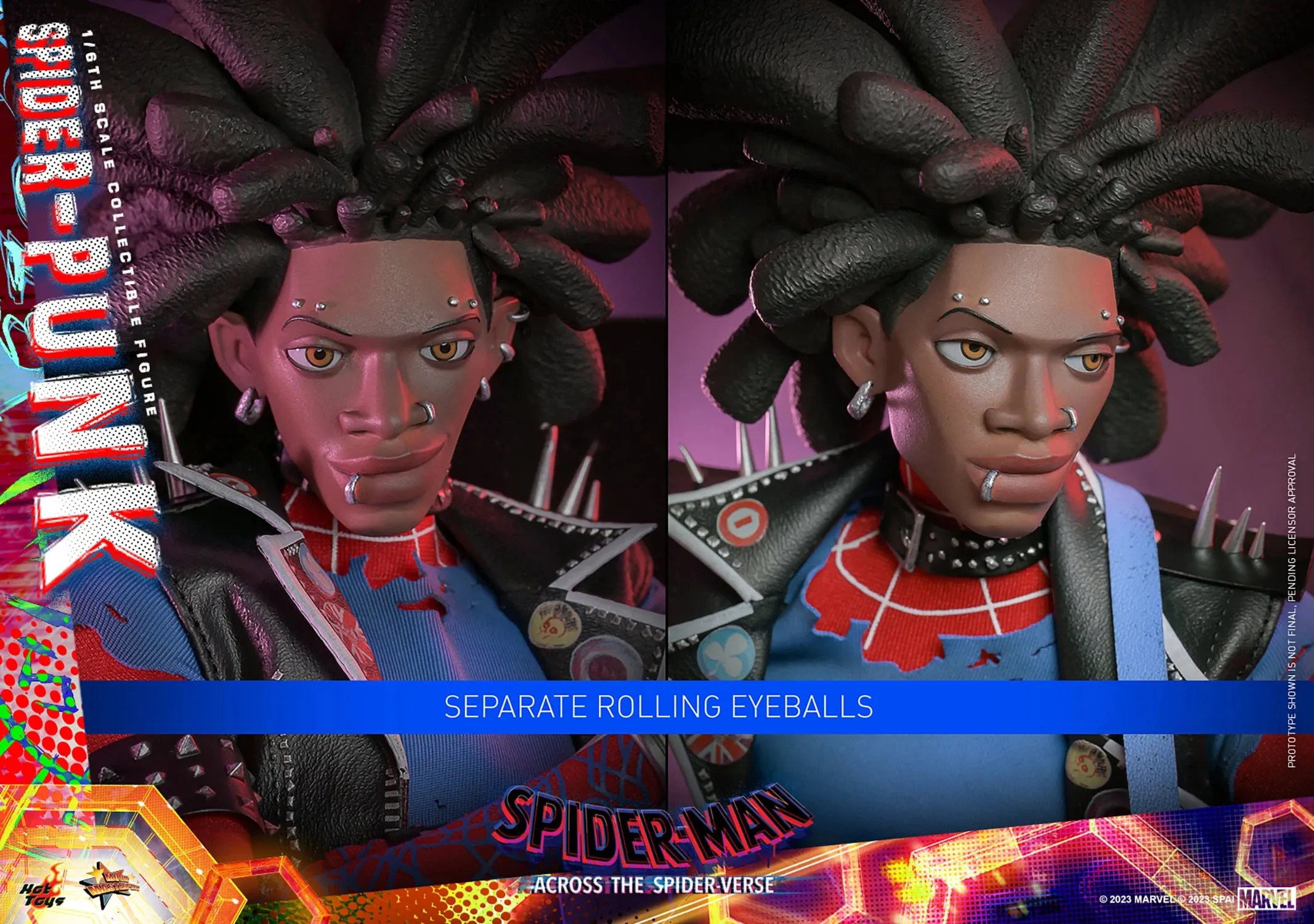 Hot Toys Movie Masterpiece Series: Marvel Spiderman Across The SpiderVerse - Spider Punk Escala 1/6