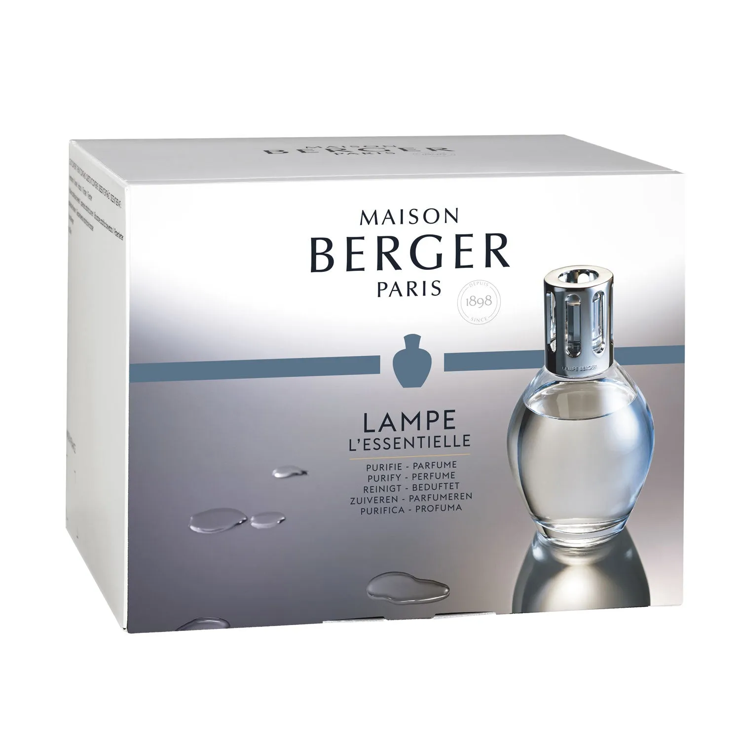 LAMPE BERGER Lampada Catalitica Essentielles Ovale con 2 Flaconi 250ml Zeste de Verveine e Neutro