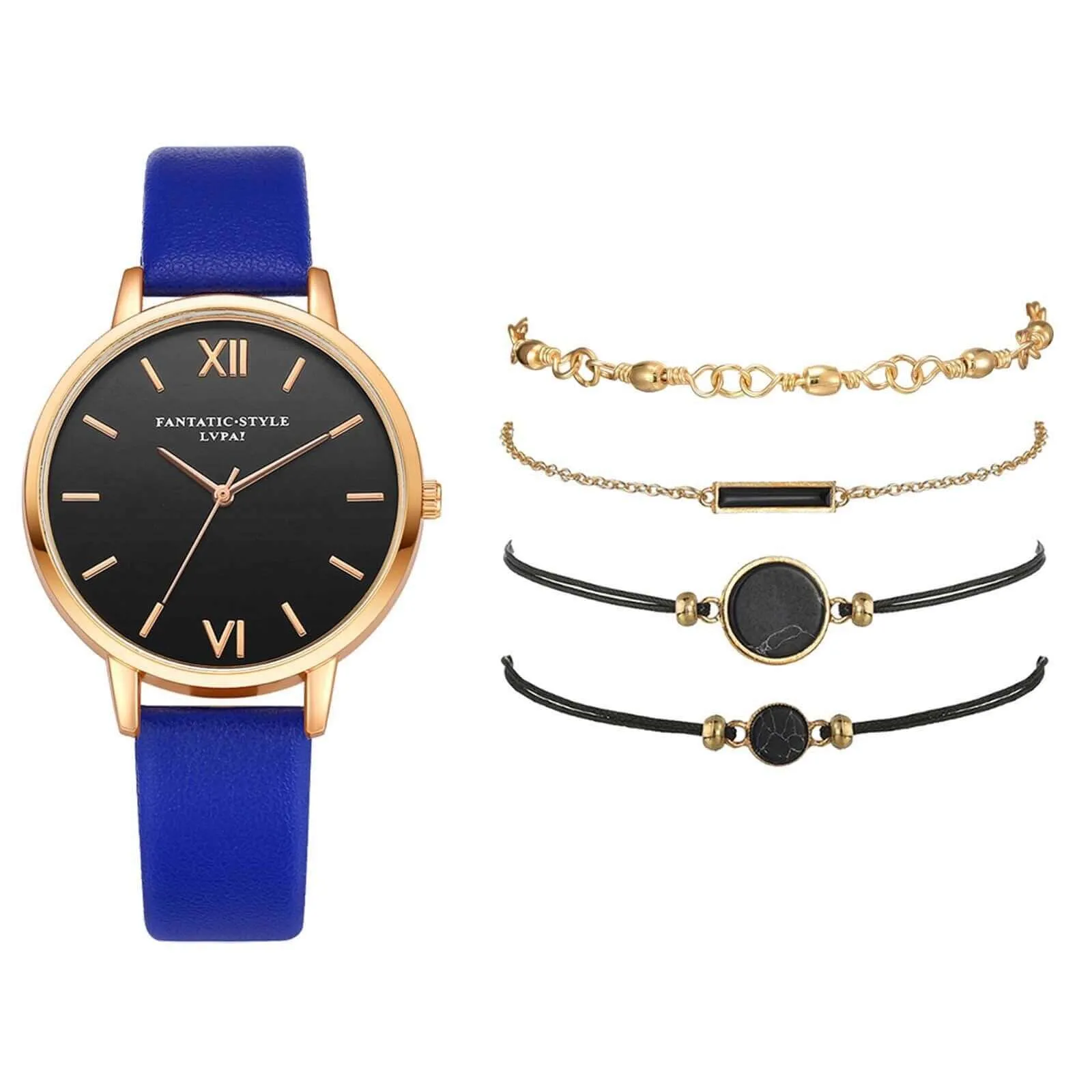 Luxury Bracelet Watch Set Ladies Quartz Watches For Women  Leather Casual WristWatch Clock Gift For Girlfriend Montre Femme F3