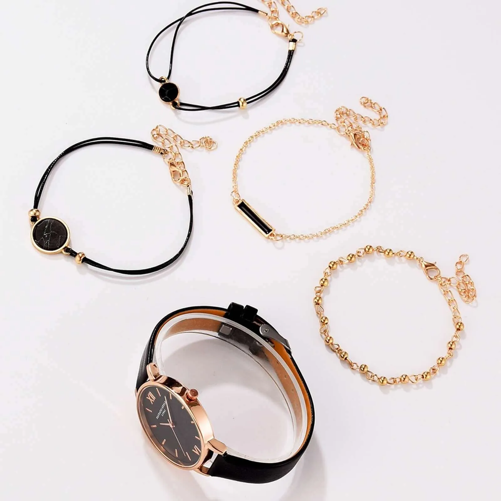 Luxury Bracelet Watch Set Ladies Quartz Watches For Women  Leather Casual WristWatch Clock Gift For Girlfriend Montre Femme F3