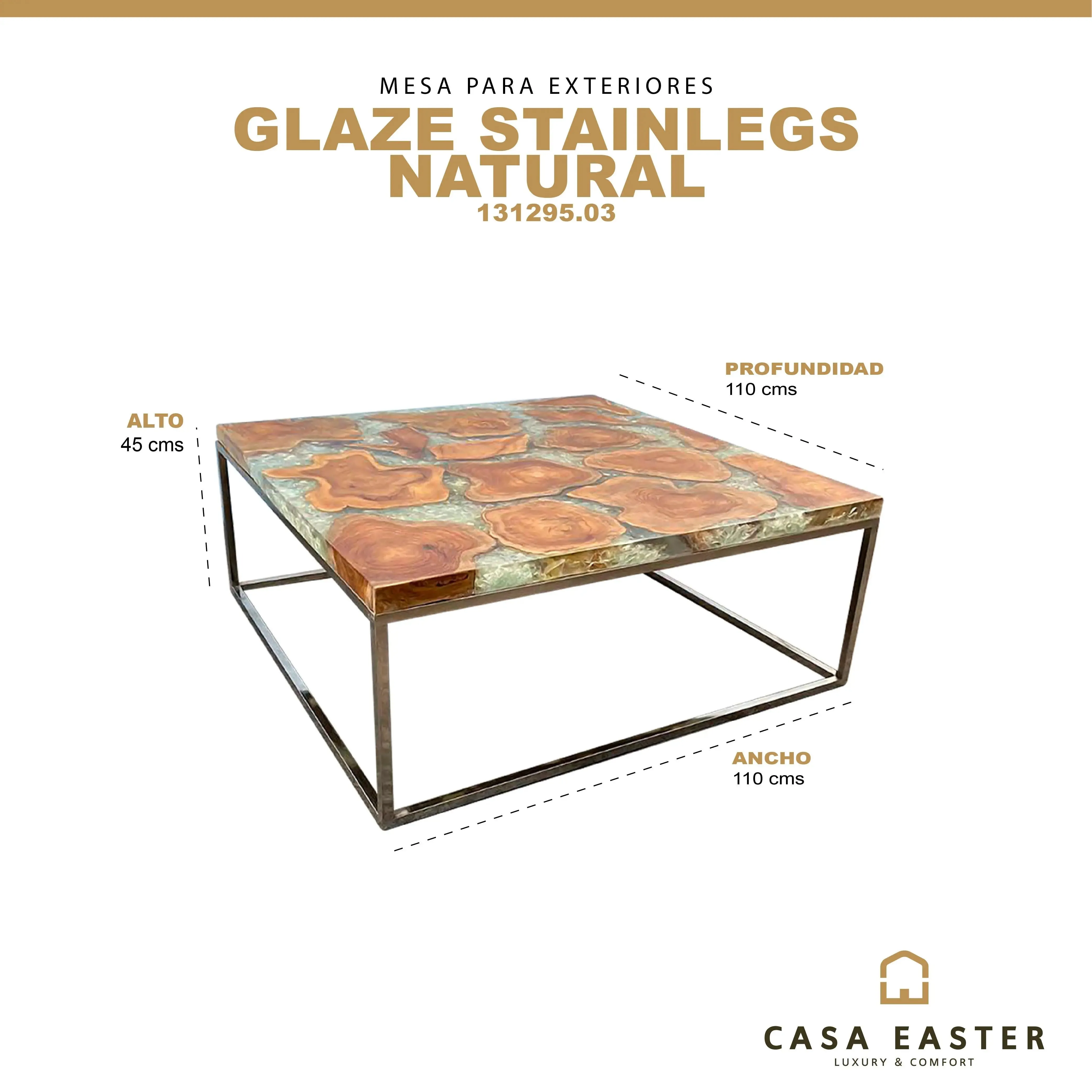Mesa  De Centro 1.1 M de Madera Teca Color Natural GLAZE STAINLEGS- 131295.03