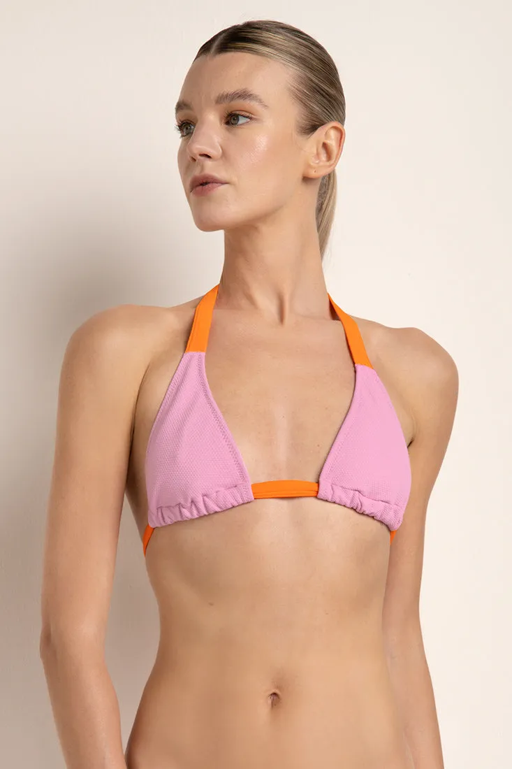 Mid triangle bikini top