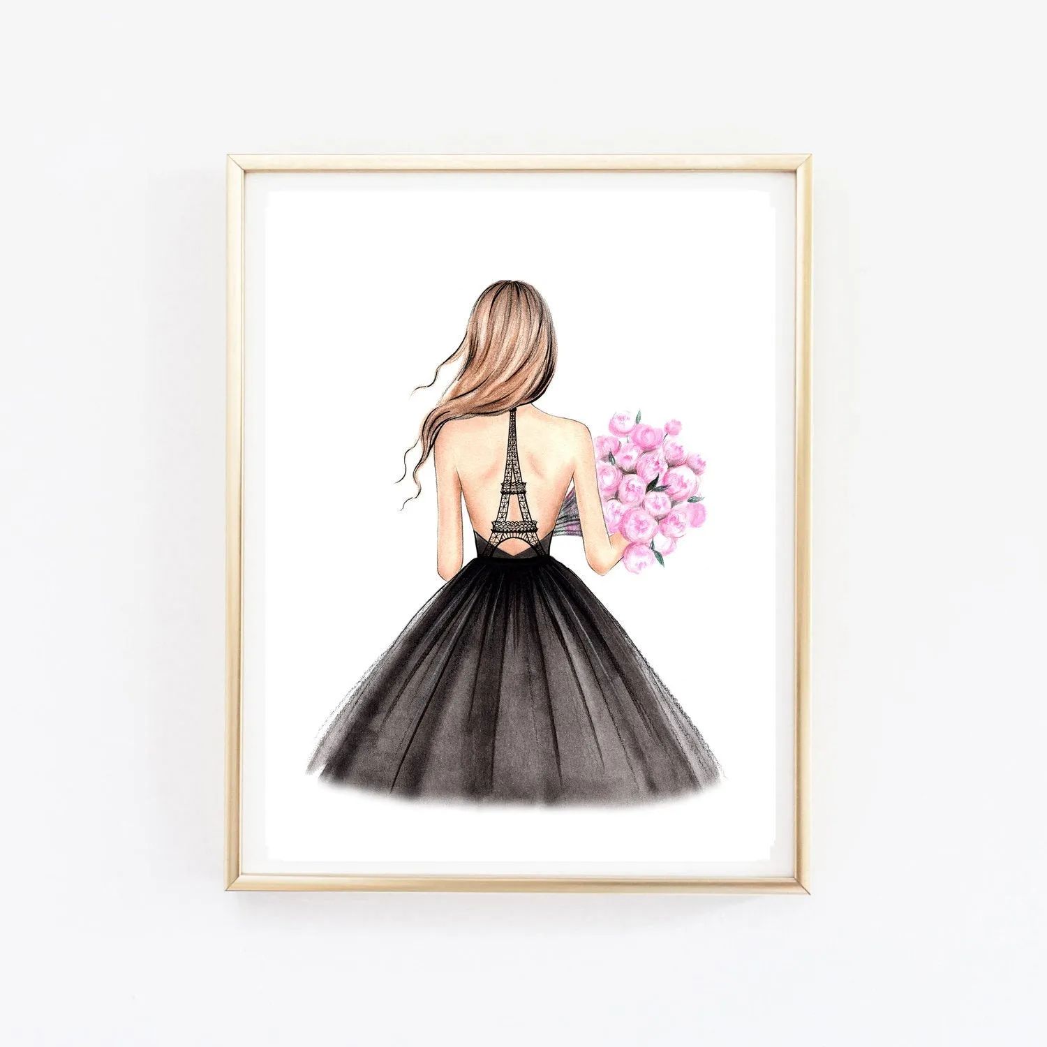 Paris inspired Set of 3 wall art prints