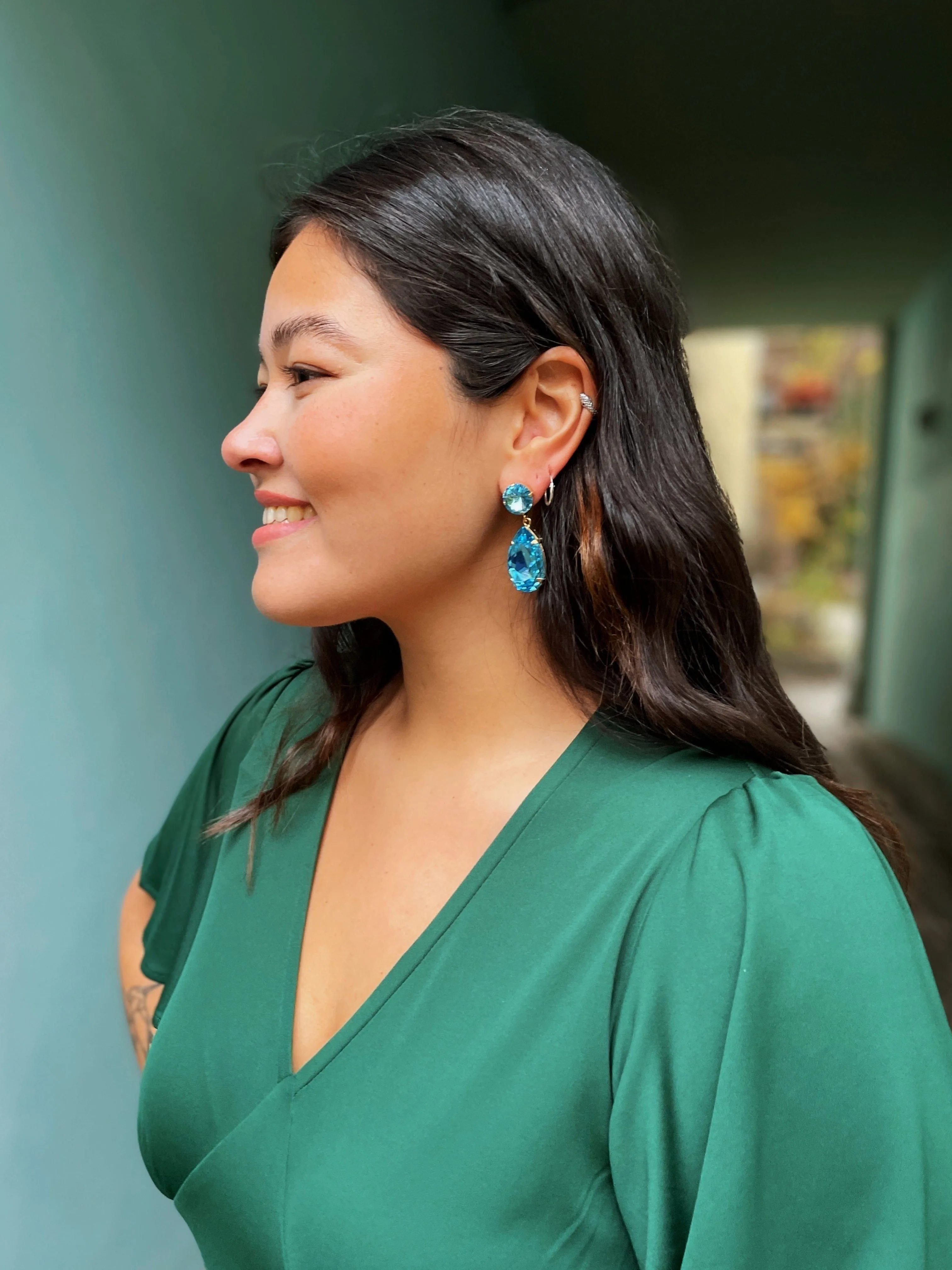 Perfect drop earrings - aurore boreale