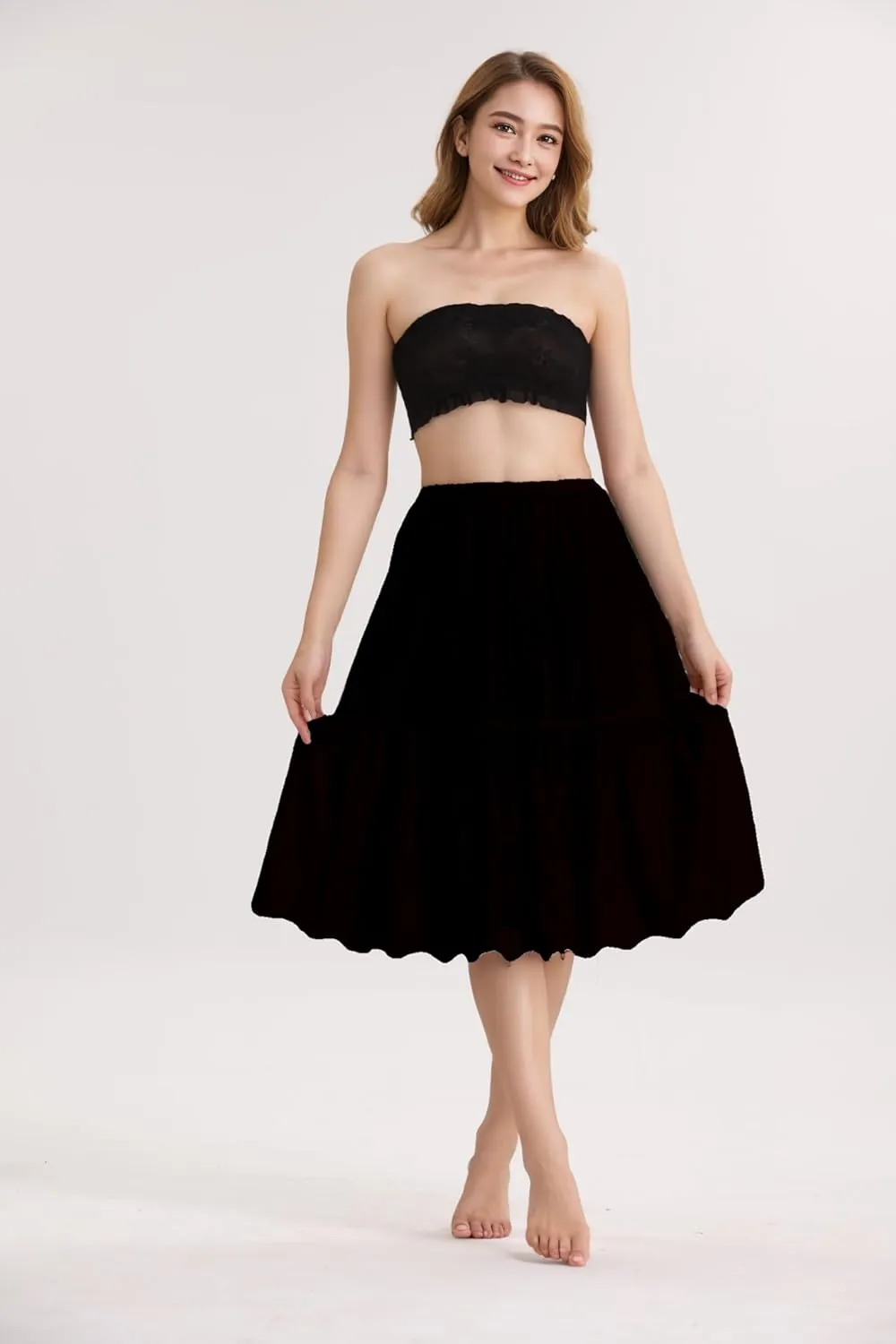 skirt extender dress women slip dresses under lace cotton extenders enaguas de mujer para faldas
