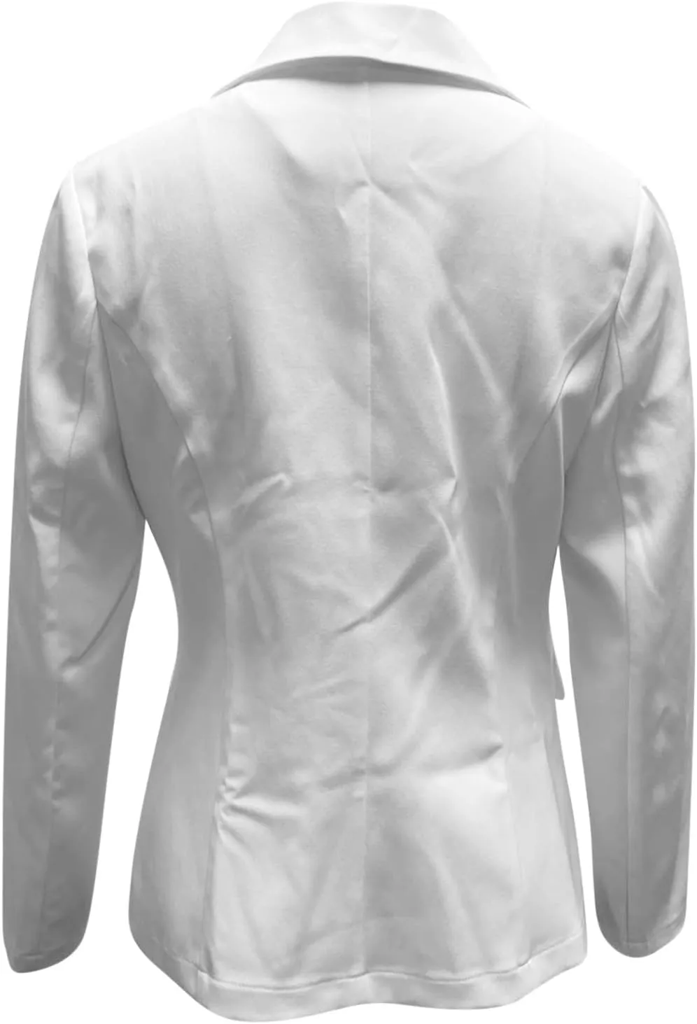 Women Business Casual Blazer With Lined,Professional Work Suit Jacket With PocketsLong Sleeve Button Open Front